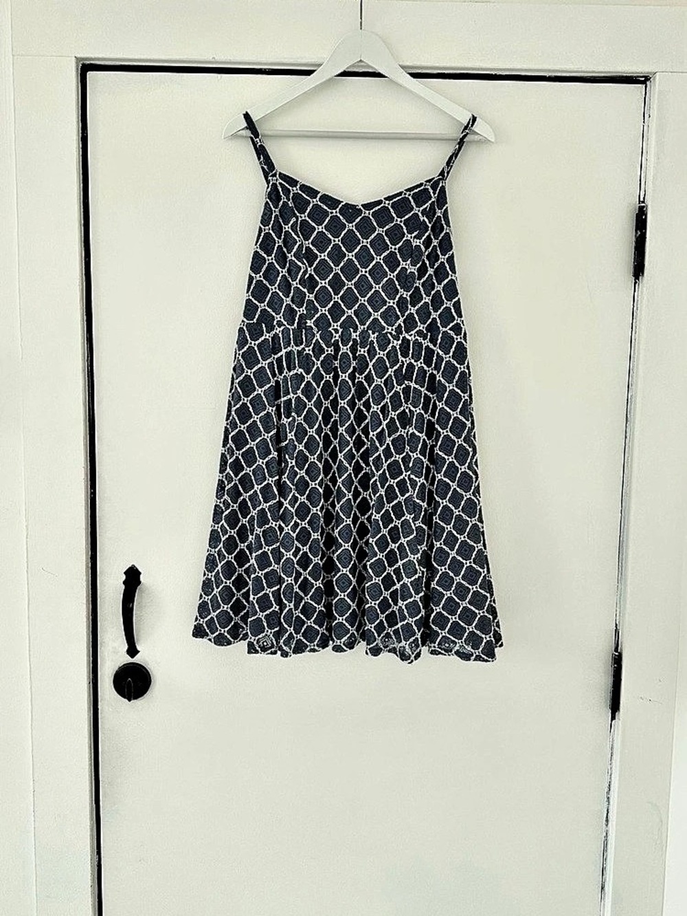 Torrid Geometric Mini Dress in Blue & White